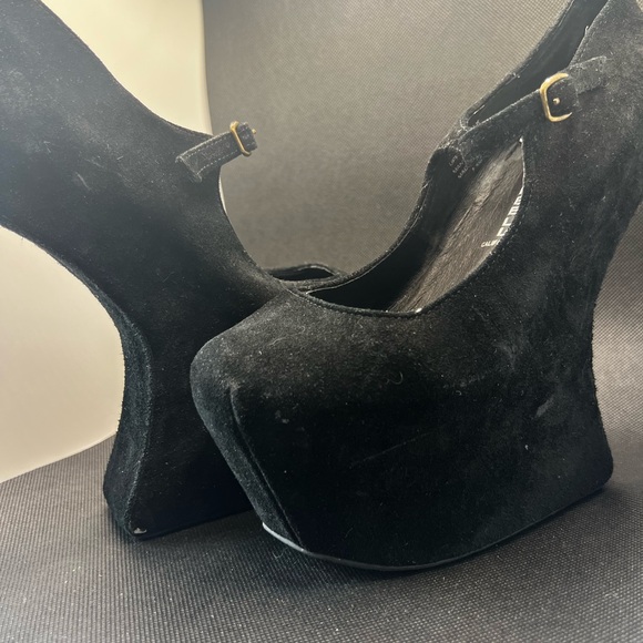 JEFFREY CAMPBELL BLACK NIGHTWALKERS. - Picture 8 of 11